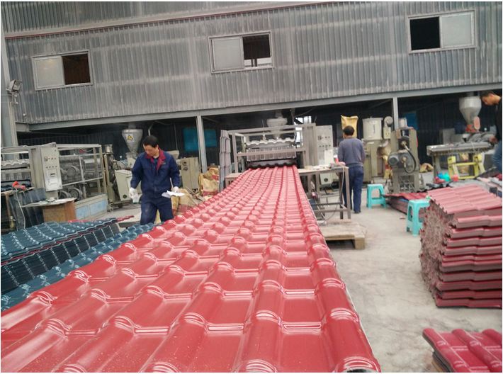 樹脂瓦是怎么生產(chǎn)的？合成樹脂瓦生產(chǎn)工藝