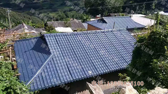 蓋上合成樹脂瓦,房屋美了安全指數(shù)更高了!